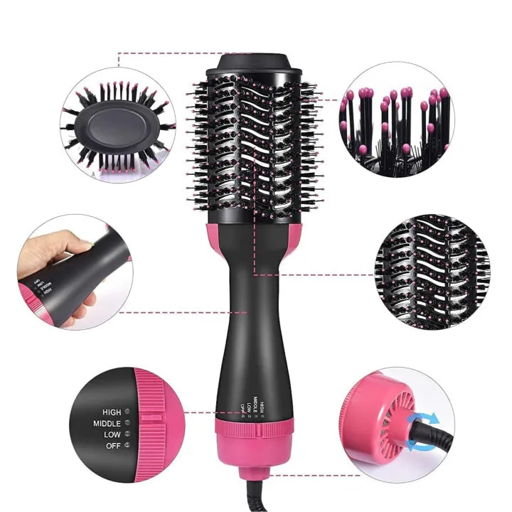 Shenish™ 4-in-1  Blow Hair Dryer - Volumizer Brush, Straightening & Curl